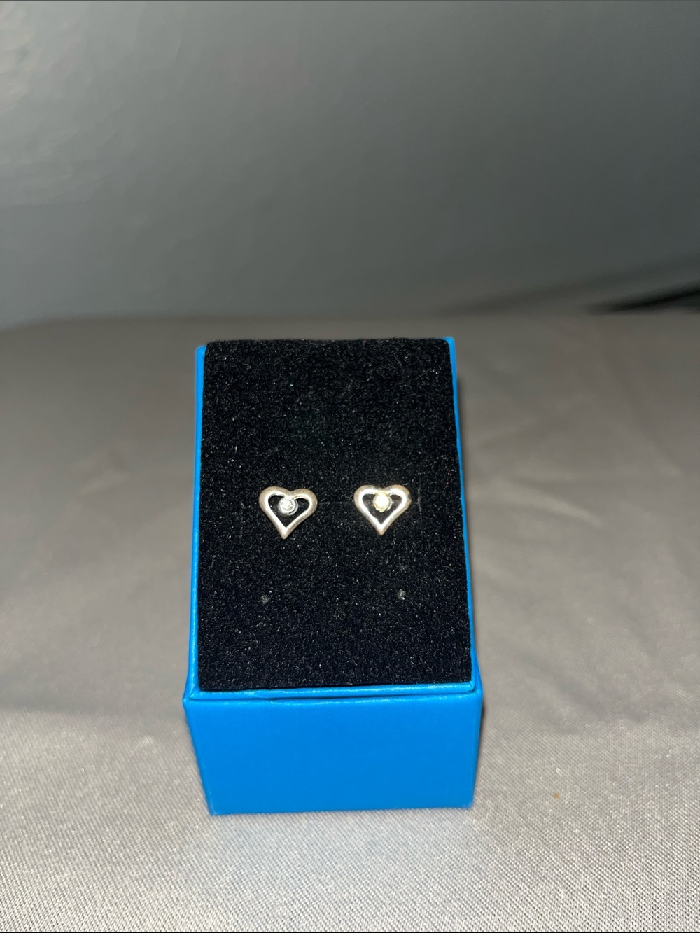 Sterling Silver Heart Stud Earrings